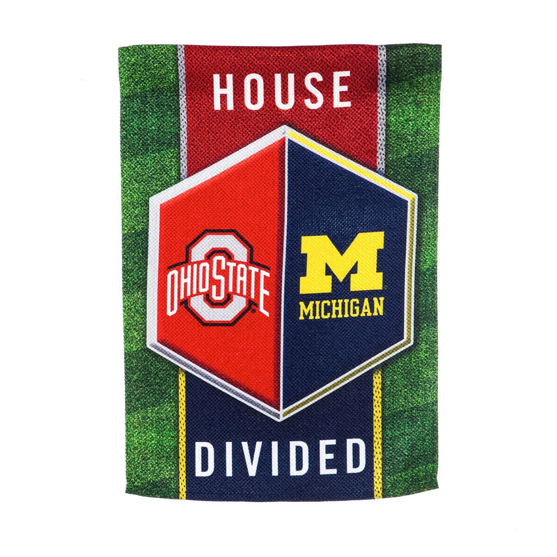 House Divided OSU/michigan Garden Flag (Flagpole not included) - The Flag Lady