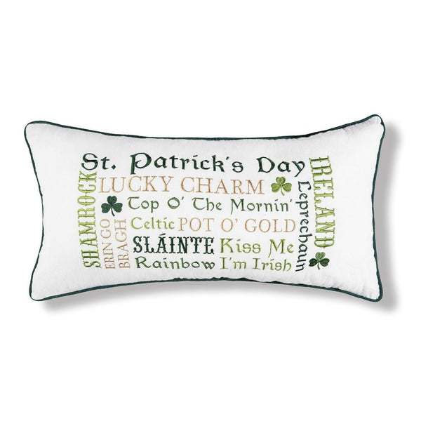 Irish Font Pillow - The Flag Lady