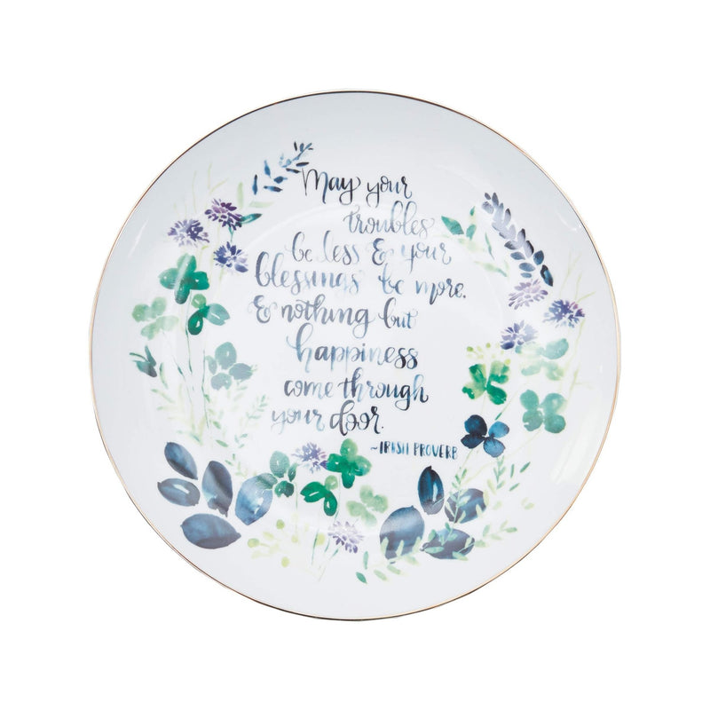 Irish Proverb Ceramic Plate - The Flag Lady