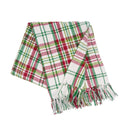 Joel Red and Green Plaid Christmas Throw - The Flag Lady