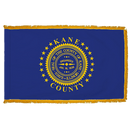 Kane County Illinois Flag - 3x5ft Indoor w/Fringe - The Flag Lady