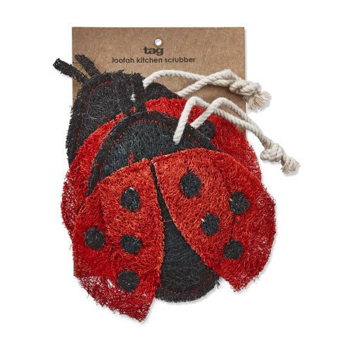 Ladybug Loofah Scrubber - The Flag Lady