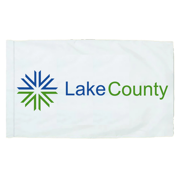 Lake County Illinois - 3x5ft Indoor Flag w/Sleeve - The Flag Lady