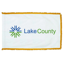Lake County Illinois Flag - 3x5ft Indoor w/Fringe - The Flag Lady