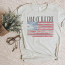 Land of the Free American Flag Tee/Patriotic (T Shirt) - The Flag Lady