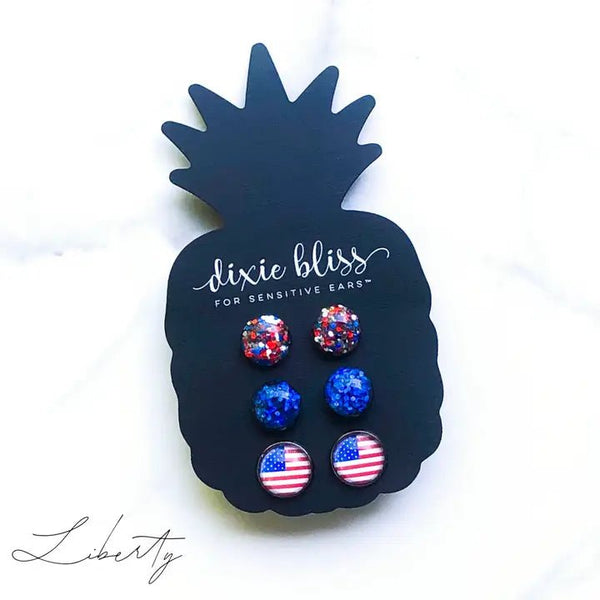 Liberty Earrings - The Flag Lady