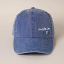 Made in USA Embroidered Cotton Baseball Cap - The Flag Lady