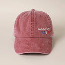 Made in USA Embroidered Cotton Baseball Cap - The Flag Lady