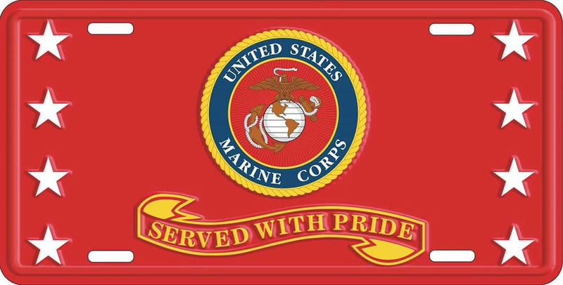 Marines License Plate - The Flag Lady