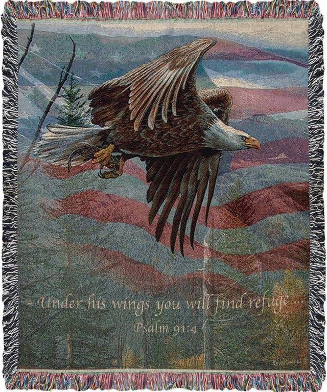 May freedom forever fly tapestry throw blanket