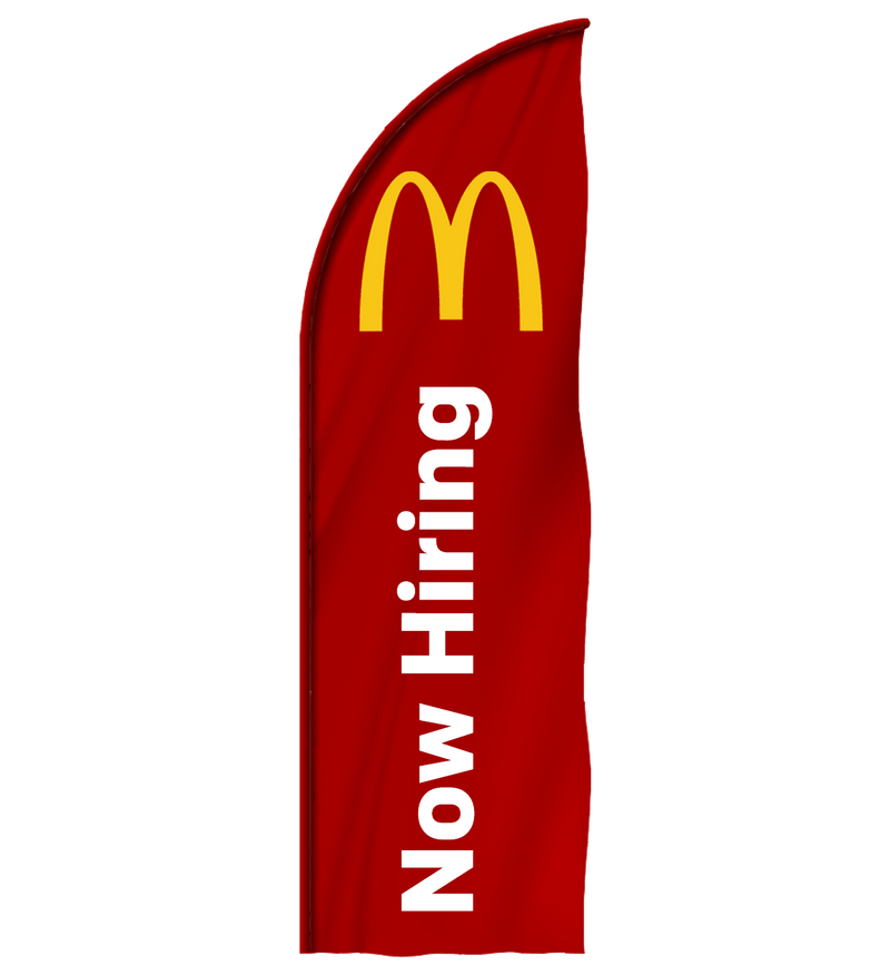 McDonald's "Now Hiring" Feather - The Flag Lady