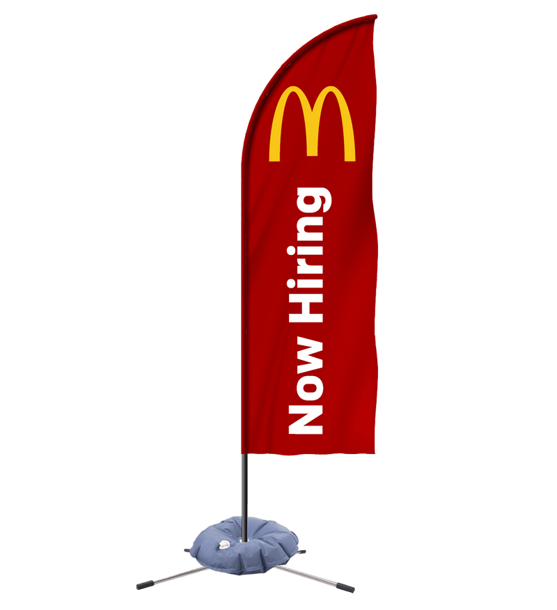 McDonald's "Now Hiring" Feather - The Flag Lady