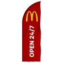 McDonald's "Open 24/7" Feather - The Flag Lady