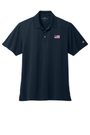 Men's USA Flag Mesh Pique Performance Polo - The Flag Lady