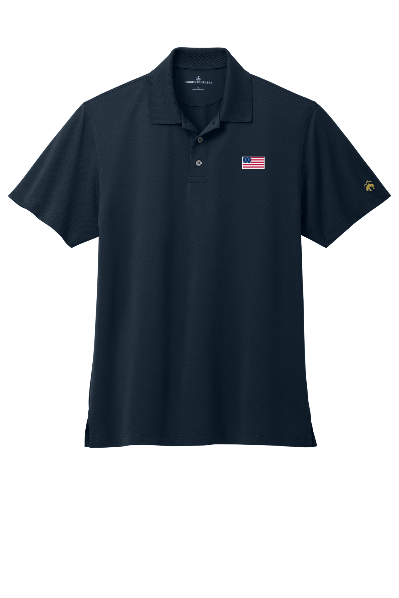 Men's USA Flag Mesh Pique Performance Polo