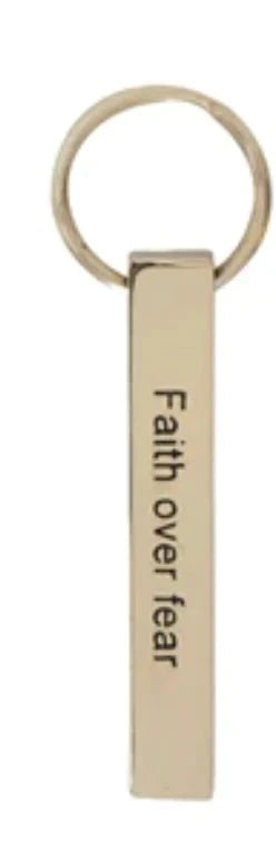 Metal Key Chain w/ Sentimental Saying