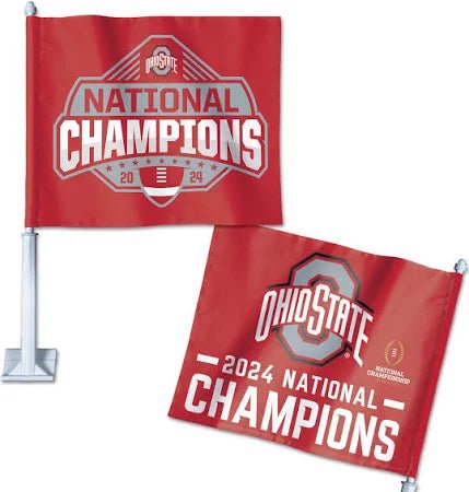 National Championship Ohio State Buckeyes Car Flag - The Flag Lady