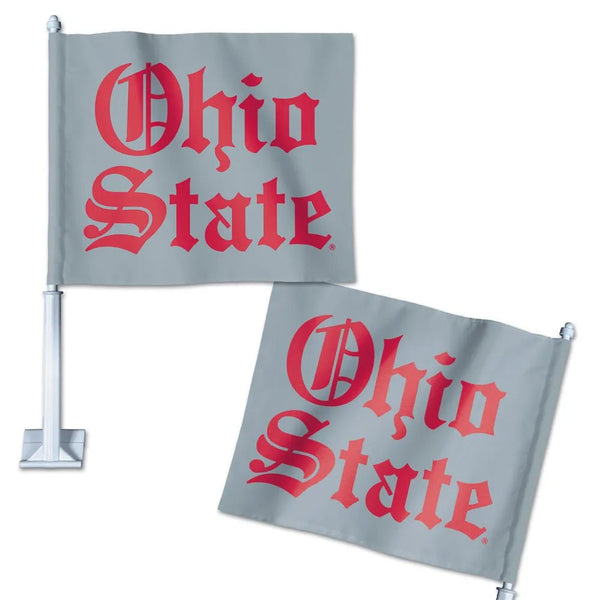 Ohio State 2 - Sided Car Flag - The Flag Lady