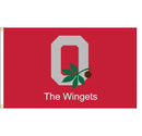 Ohio State Block O Leaf & Nut Flag Personalized - The Flag Lady