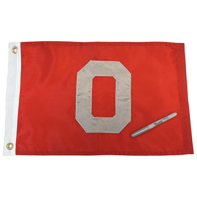 Ohio State Buckeye Gameday Autograph Flag - The Flag Lady