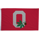 Ohio State Buckeyes Block O Leaf & Nut Flags - The Flag Lady