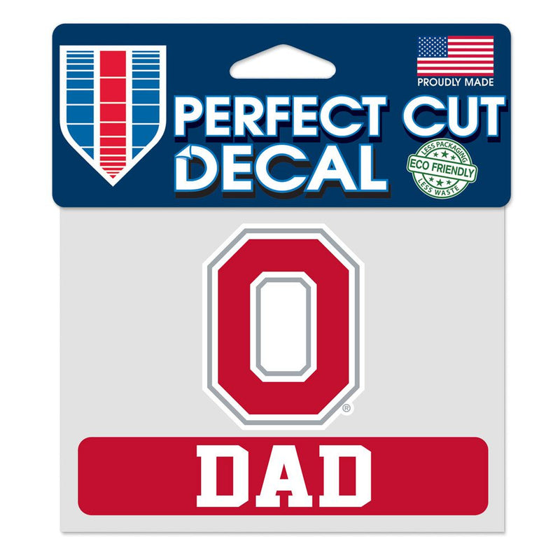 Ohio State Buckeyes "DAD" Perfect Cut Decal - The Flag Lady