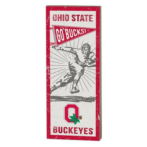 Fanion Bol Ohio State Buckeyes 1987 - Coton Vintage, Licence NCAA, Rare
