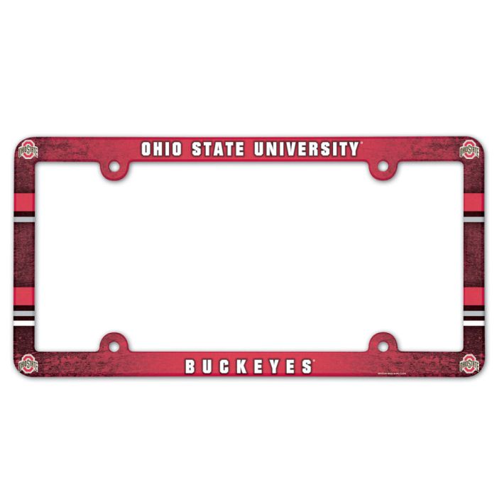 Ohio State Buckeyes Full Color License Plate Frame - The Flag Lady