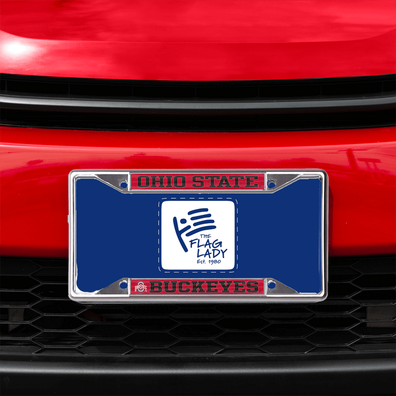 Ohio State Buckeyes Metal License Plate Frame - The Flag Lady