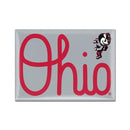 Ohio State Buckeyes RETRO Metal Magnet - The Flag Lady