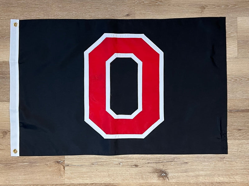 Ohio State Buckeyes Woody Block O Flags - The Flag Lady