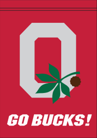 Ohio State Leaf & Nut "Go Bucks" Banner - The Flag Lady