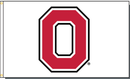 Ohio State Outlined Block O Flags - The Flag Lady