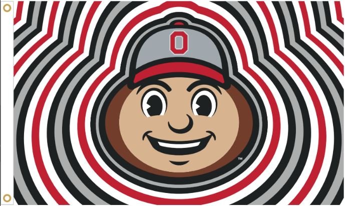 Ohio State University "Dizzy Brutus" Flags - The Flag Lady