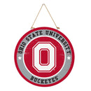 Ohio State University Round Door Décor - The Flag Lady
