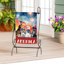 Patriotic Pups Suede Garden Flag - The Flag Lady