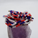 Patriotic Star Beaded Strtch Bracelets (Set of 3) - The Flag Lady