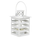 Patriotic Striped Lantern w/ LED Candle - The Flag Lady
