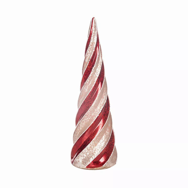 Peppermint Twist Glass Tree - The Flag Lady