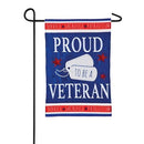 Proud Vetean Garden Applique Flag - The Flag Lady