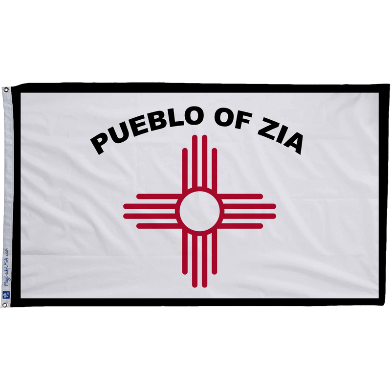 Pueblo of Zia Flags - The Flag Lady