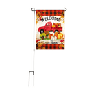 Pumpkin Farm Truck Suede Garden Flag - The Flag Lady