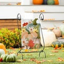 Pumpkin Patch Suede Garden Flag - The Flag Lady