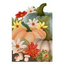 Pumpkin Patch Suede Garden Flag - The Flag Lady