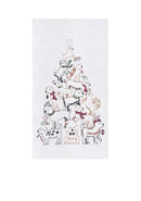 Puppy Christmas Tree Towel - The Flag Lady