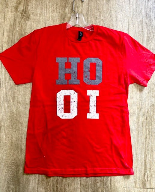 Red Softstyle OH - IO Tee Shirt - The Flag Lady