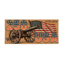 Red White & Bloom Flocked Coir Sassafras Switch Mat, "250 USA", 22"x10" - The Flag Lady