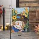 Scarecrow and Friends Applique Garden Flag - The Flag Lady