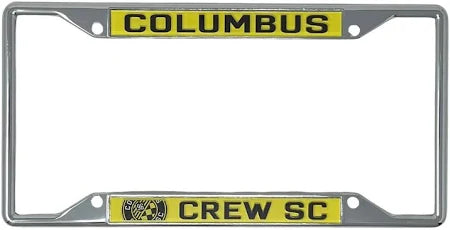 Columbus Crew Chrome Metal License Plate Frame