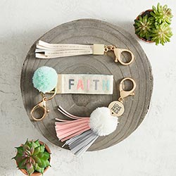 Simply Faith Keychain - Love Never Fails - The Flag Lady